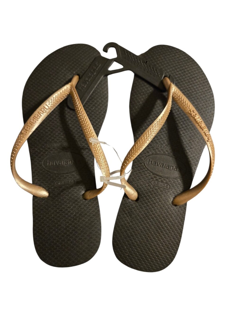 Havaianas Slim Logo Youth Flip-Flops Size 3/4 Y  NWT
